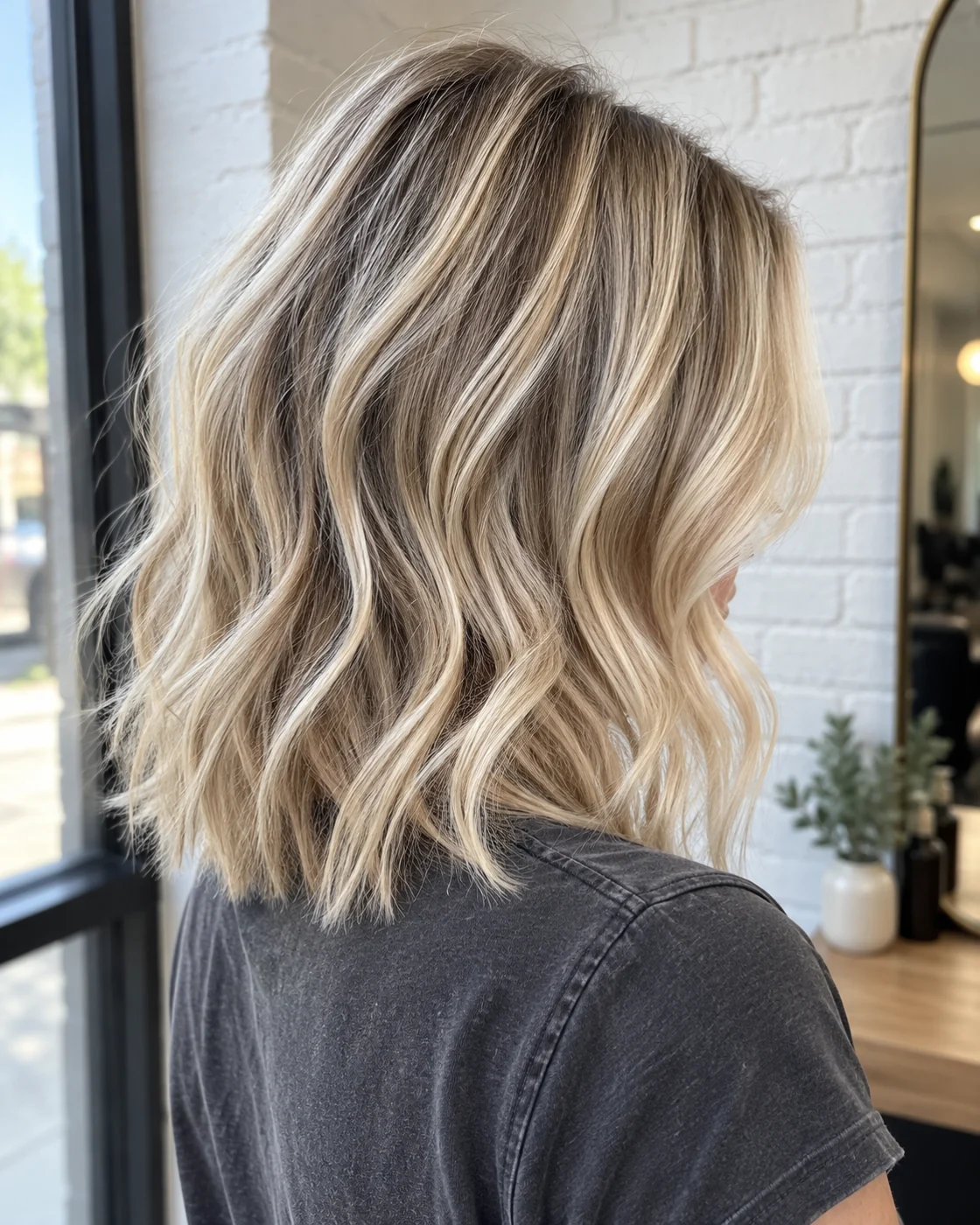 Detail crop of the same blonde photograph